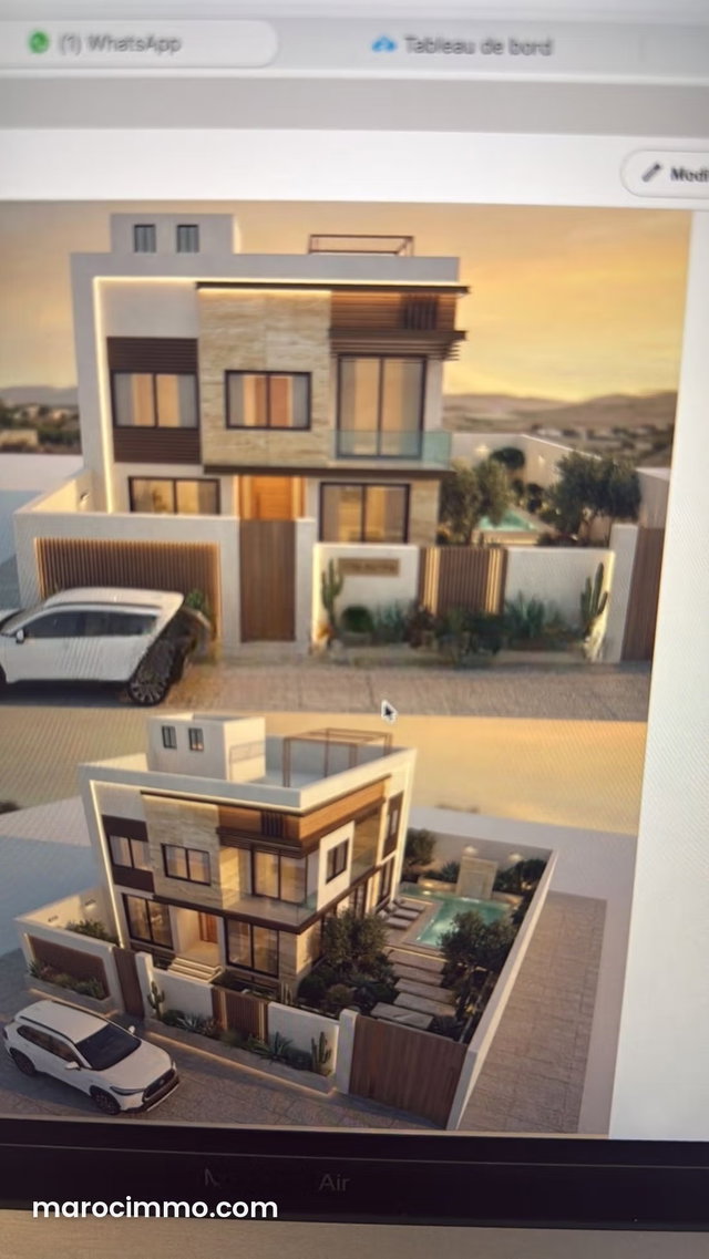 Sale of land at Route de Tahanaout. 400 m² surface — 5