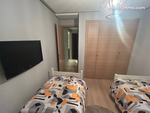 Bel appartement en location à Agdal. 3 pièces. Meublé — 5