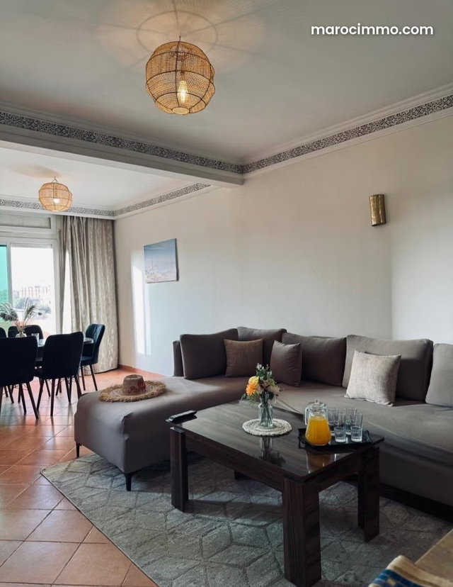 Location d'un appartement à Guéliz. 2 belles chambres. Meublé — 4
