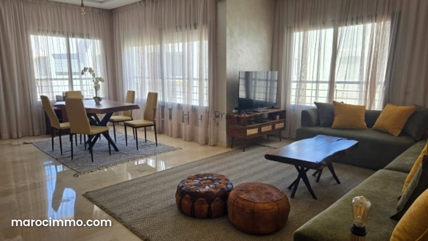 Appartement meublé à louer à Racine, Casablanca — Casablanca