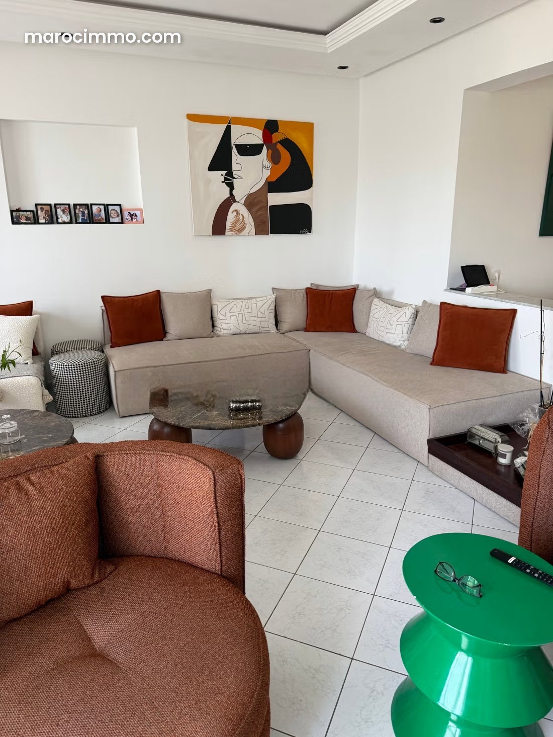 Appartement 130 m² à louer quartier Riyad Rabat — Rabat