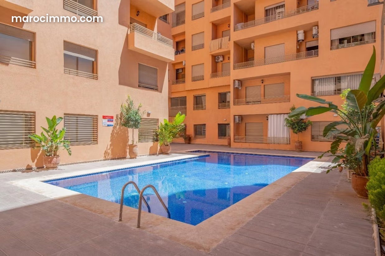 Appartement meublé avec terrasse à vendre Route de Casablanca Marrakech — Marrakech