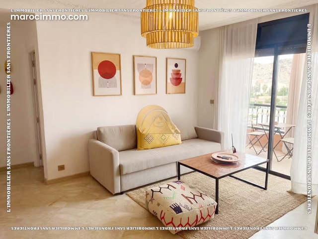 Appartement meublé à vendre à Guéliz, Marrakech – 4ᵉ étage avec terrasse – 49 m² — 2