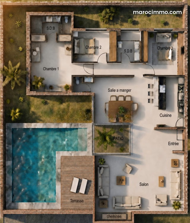 Appartement avec piscine à l'American School — 5