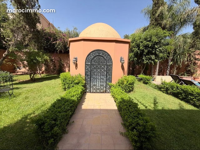 Splendide villa isolée à vendre à Hay Targa à Marrakech. Avec piscine privée et jardin, Superficie 1160 m² — 5