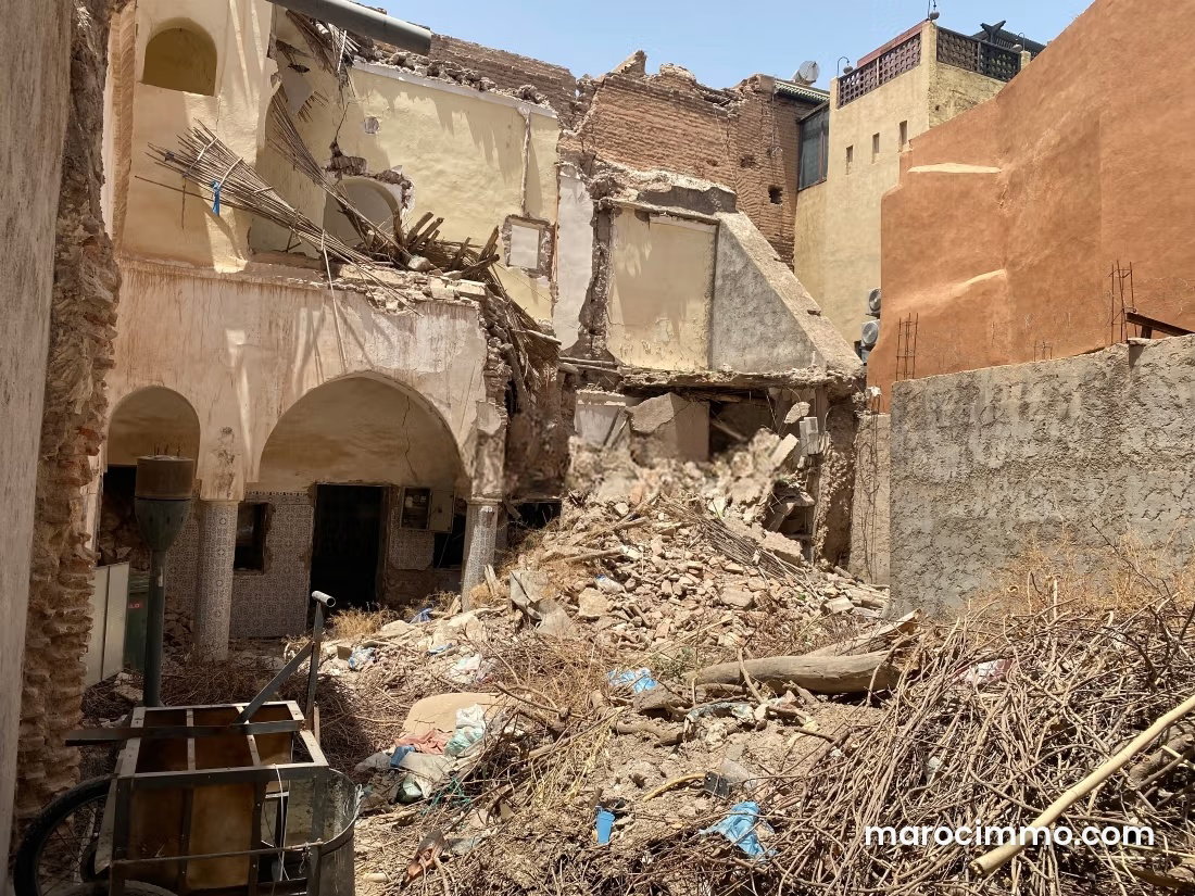 Riad ancien à rénover à Mouassine, cœur de la médina de Marrakech — Marrakech