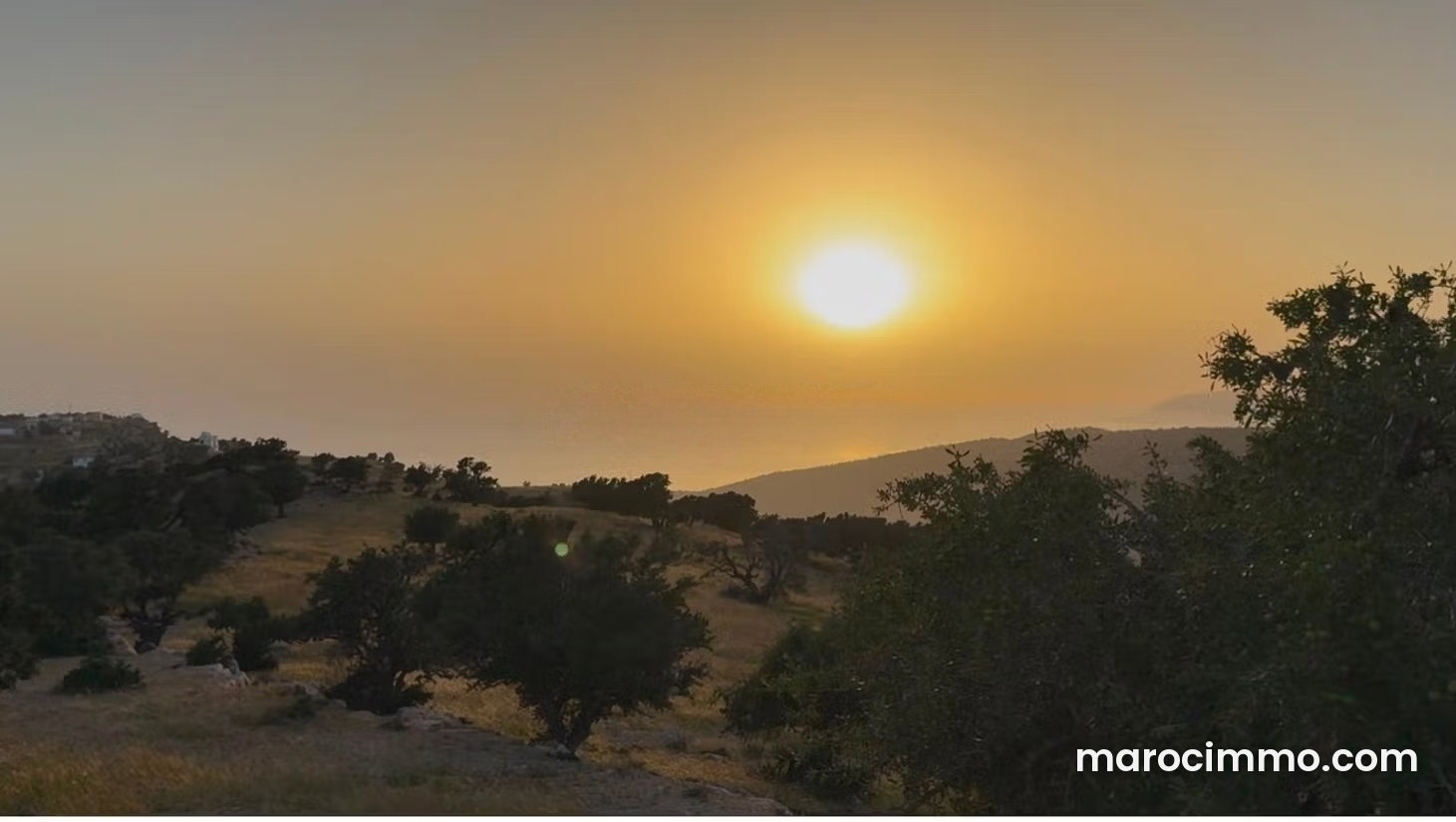 Terrain vue mer 1700 m² à vendre à Taghazout — Taghazout
