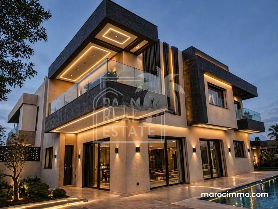 Villa neuve 380 m² avec piscine, Hay Targa, Marrakech — Marrakech