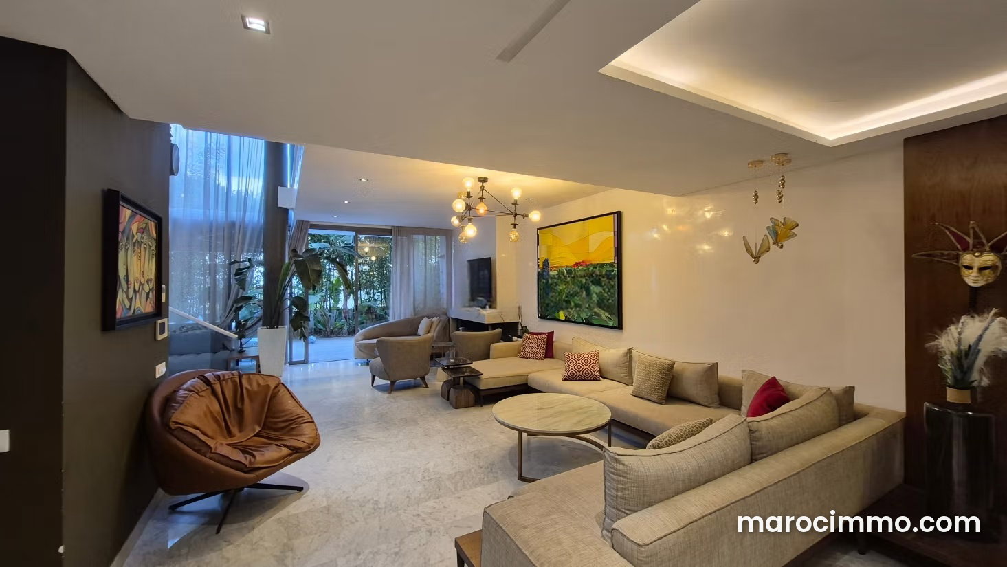 Duplex 190 m² avec jardin et piscine, Ville Verte Bouskoura — Bouskoura
