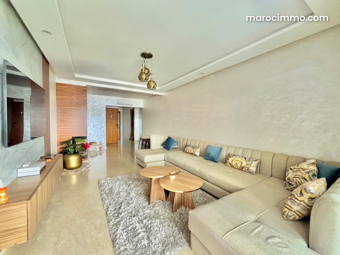 Appartement meublé 3 chambres, vue océan, Dar Bouazza — Dar Bouazza