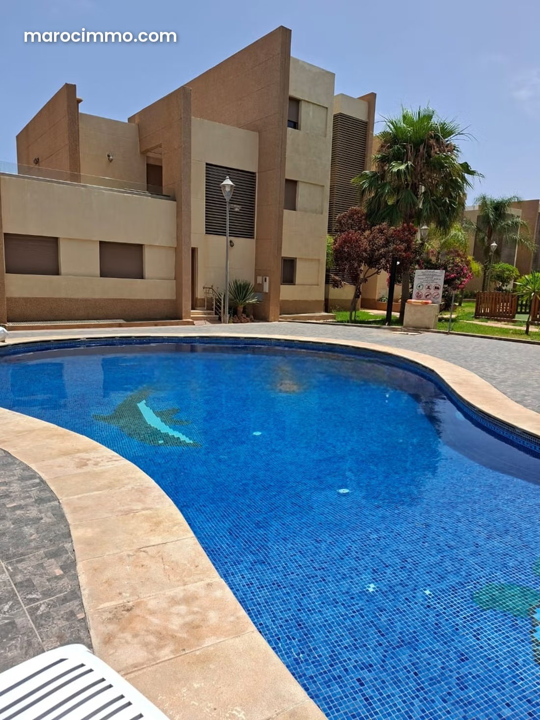 280 m² villa with pool and garden, Saidia, furnished rental — Saidia