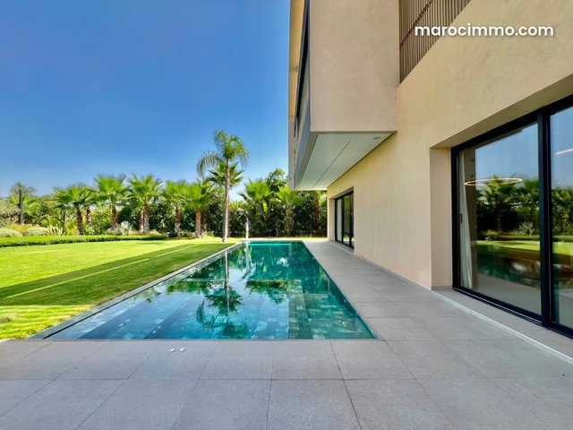 Luxury Villa on Golf Course 5 Bedrooms Route to Tahanaoute — 5