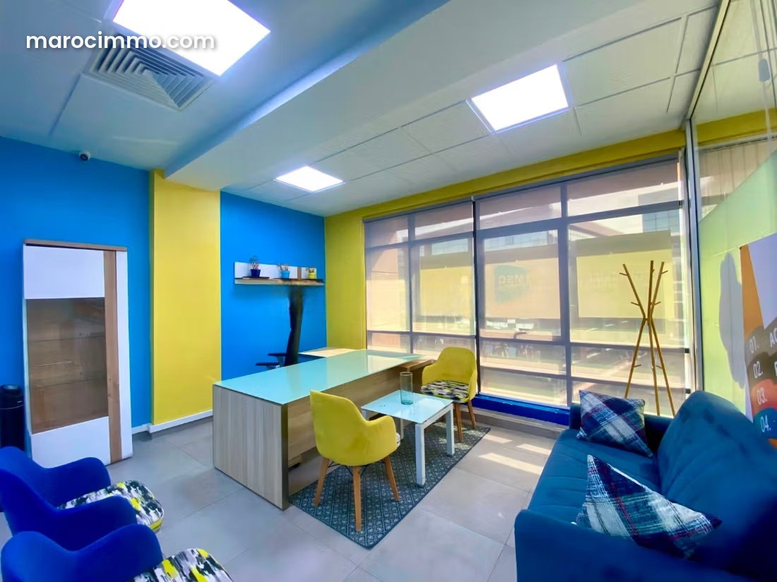 138 sqm Furnished and Equipped Office in Sidi Maarouf, Casablanca — Casablanca