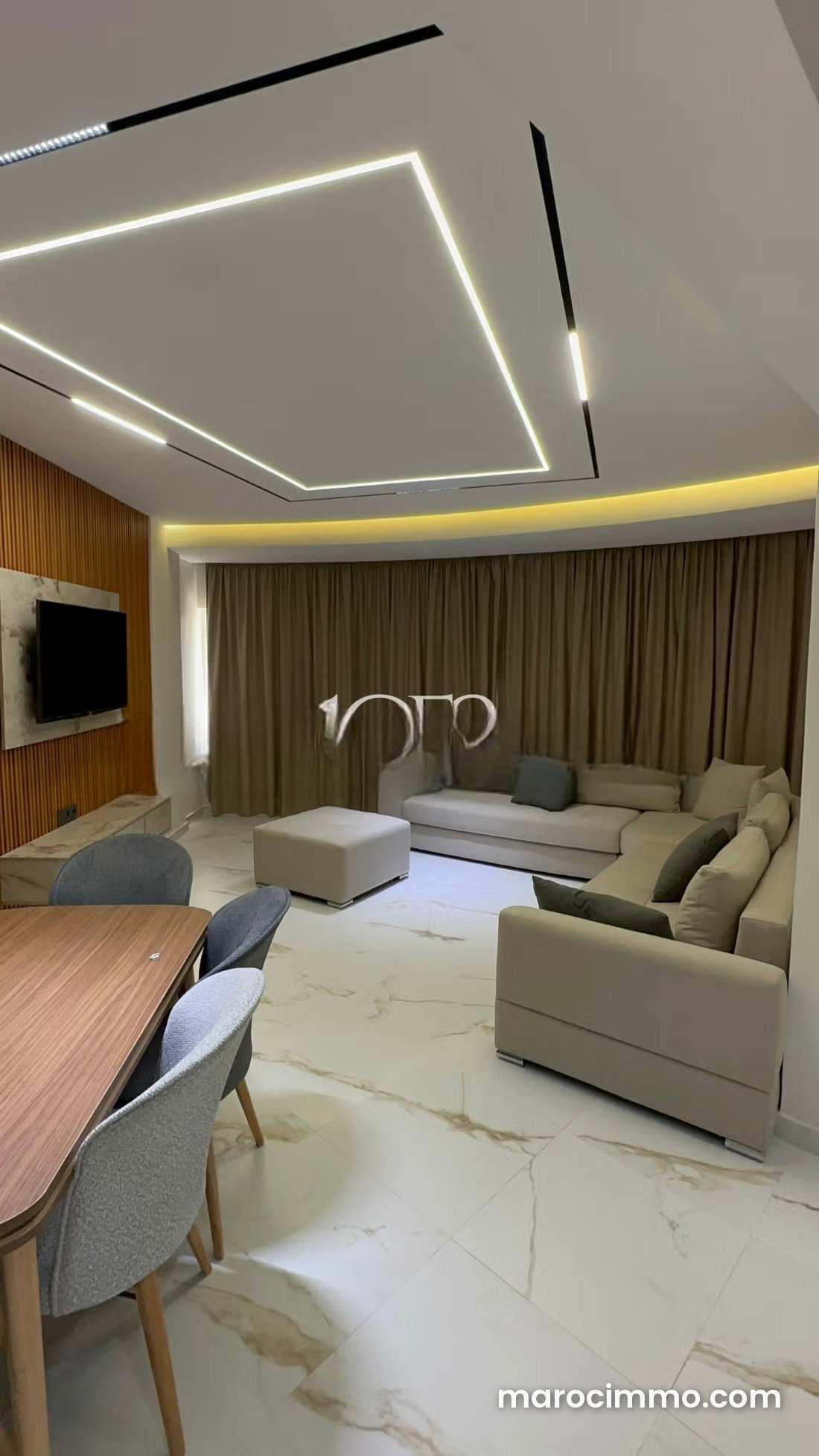 Furnished 3-bedroom apartment for rent in Ennasr, Tangier — Tangier