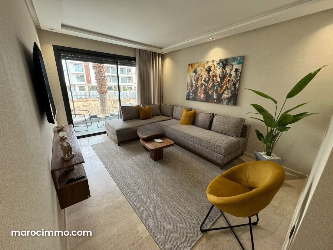 Furnished Apartment with Terrace for Rent in Ferme Bretonne, Casablanca — Casablanca