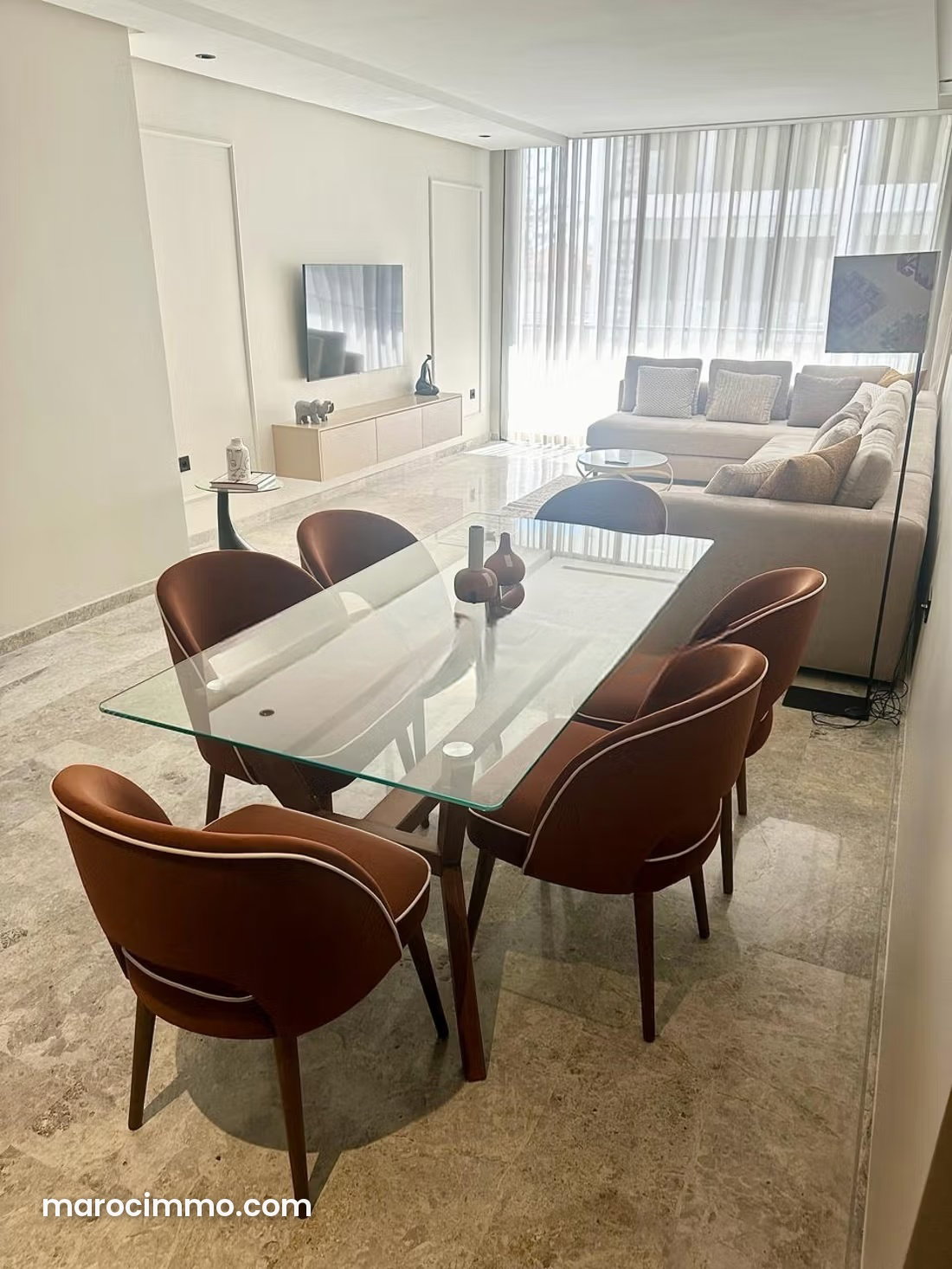 Furnished 100 m² Apartment, 2 Bedrooms, Ferme Bretonne, Casablanca — Casablanca