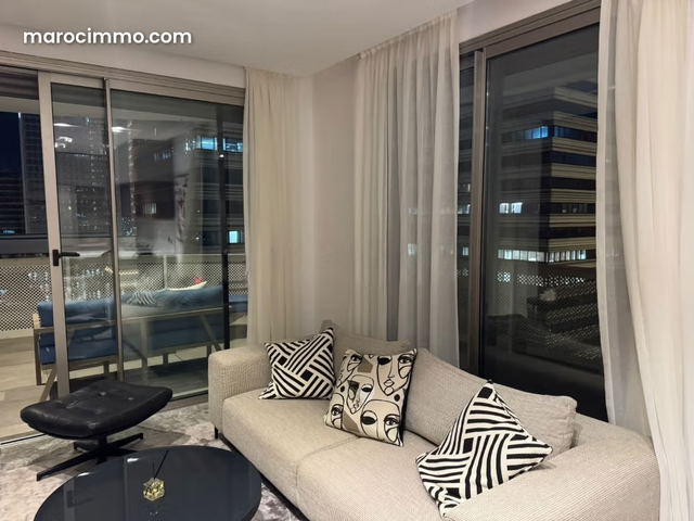 Exceptional Property in CFC – Furnished Studio with Panoramic Terrace and Unobstructed View — Casablanca