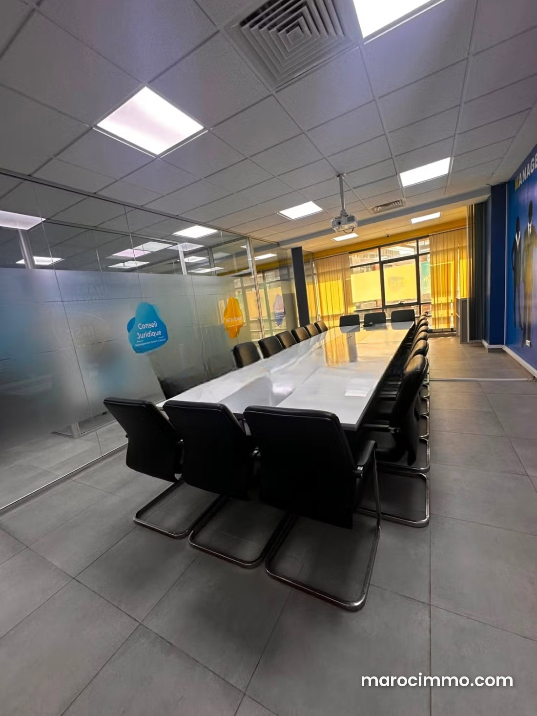 138 sqm Furnished and Partitioned Office, Sidi Maarouf, Casablanca — Casablanca