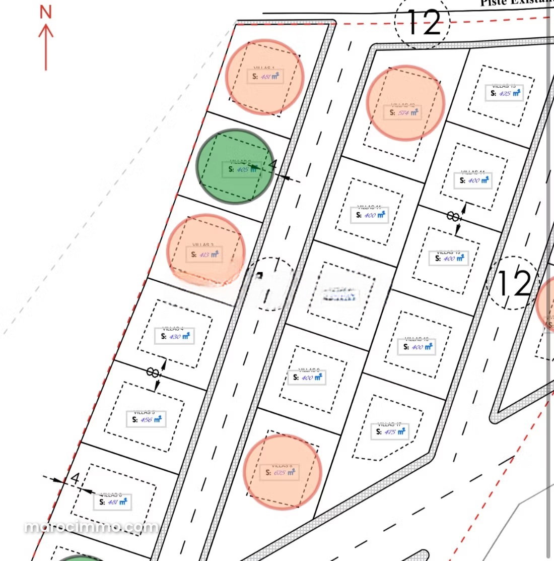 400 sqm Serviced Plot in Ville Verte, Bouskoura — Bouskoura