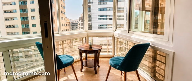 Appartement à louer à Anfa. 2 grandes pièces. Chauffage central et porte blindée — 4