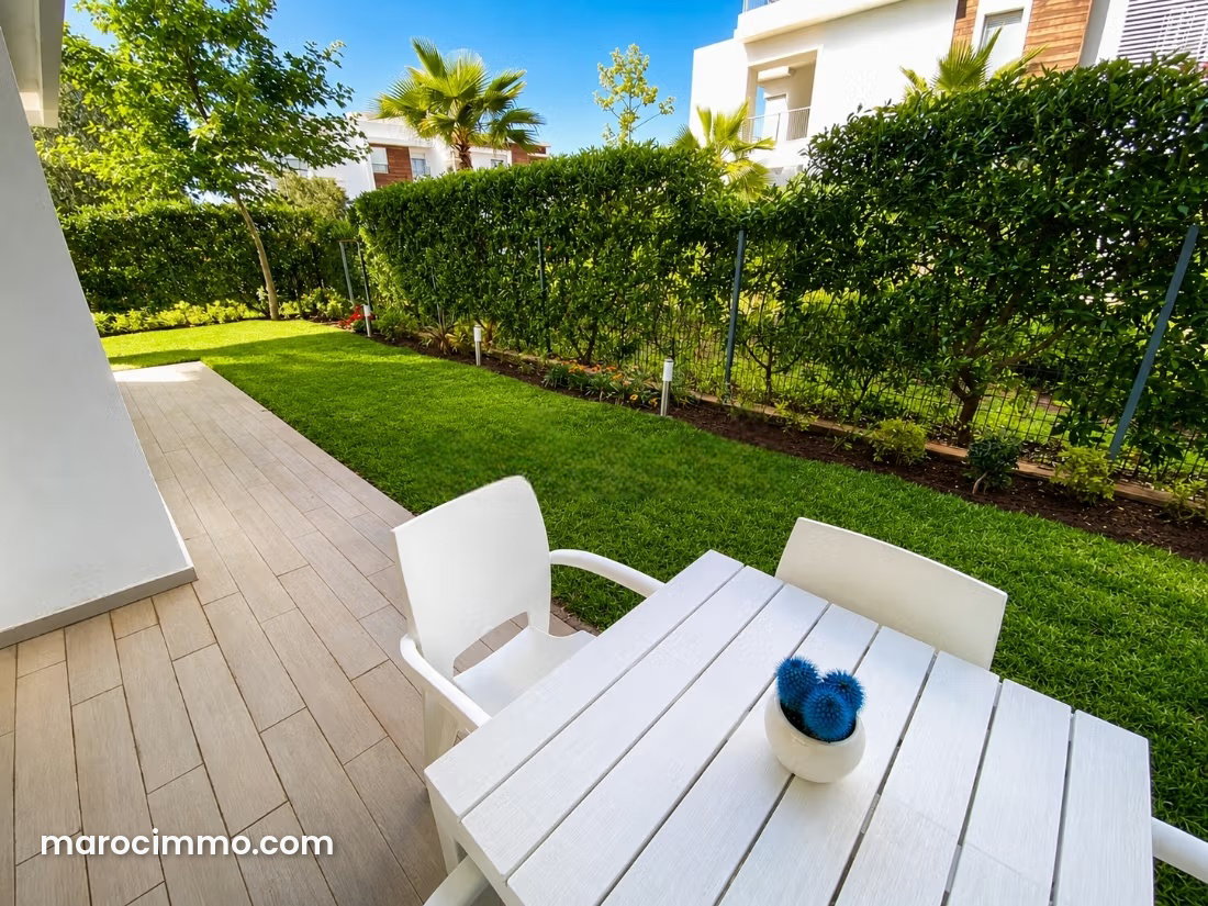 220 m² Garden Apartment for Rent, Ville Verte Bouskoura — Bouskoura
