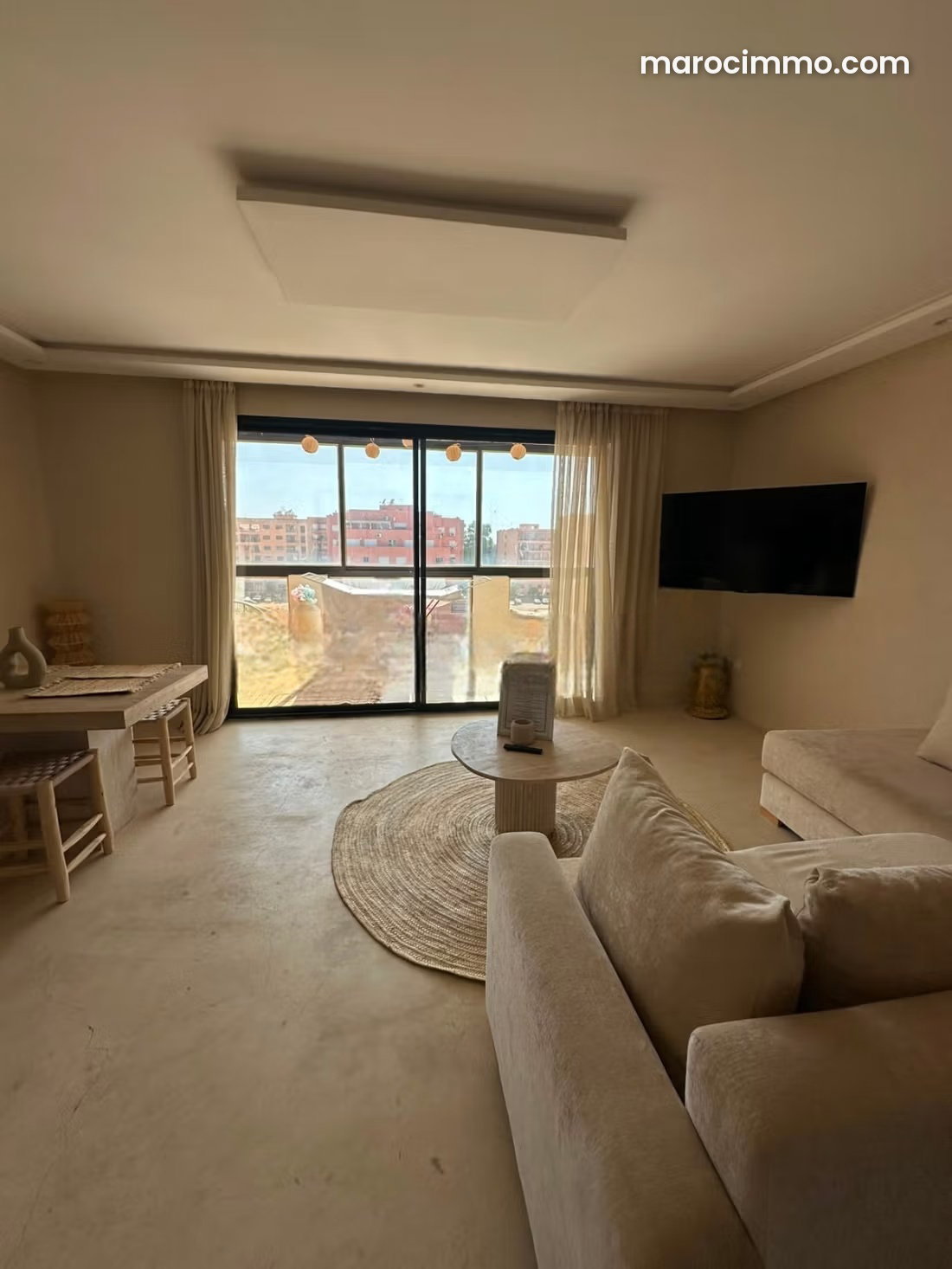 Appartement meublé 120 m², Guéliz, Marrakech, 4e étage avec terrasse — Marrakech