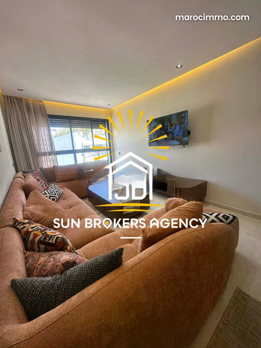 Furnished Apartment with Terrace and Garage, Palmier, Casablanca — Casablanca