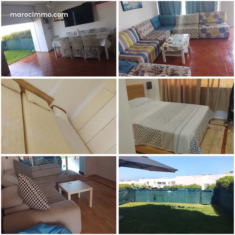 Appartement meublé avec jardin à Dar Bouazza, 5 000 MAD/mois — Dar Bouazza