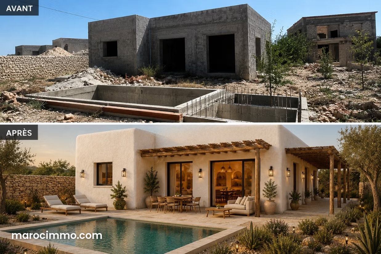 Villa 150 m² sur 750 m² à rénover, Ghazoua, Essaouira — Essaouira