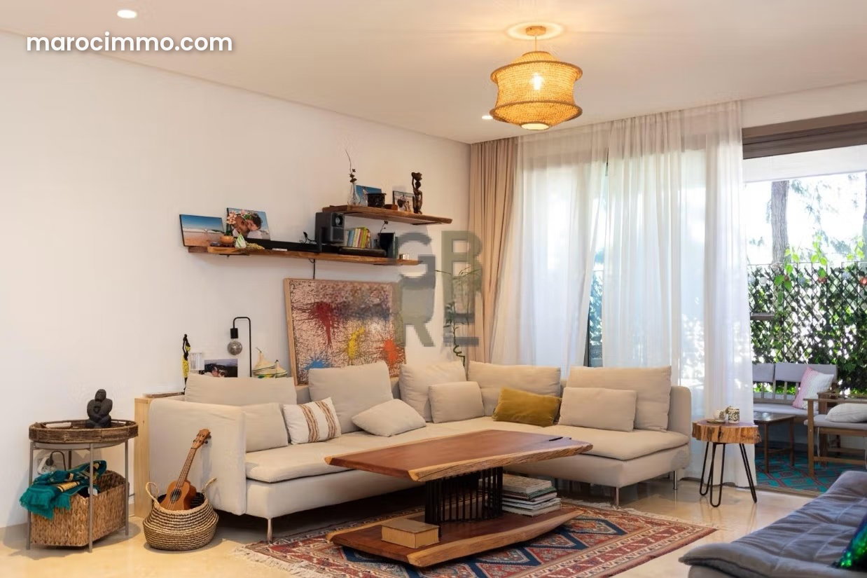 Appartement meublé 121 m² avec piscine, Souissi, Rabat — Rabat