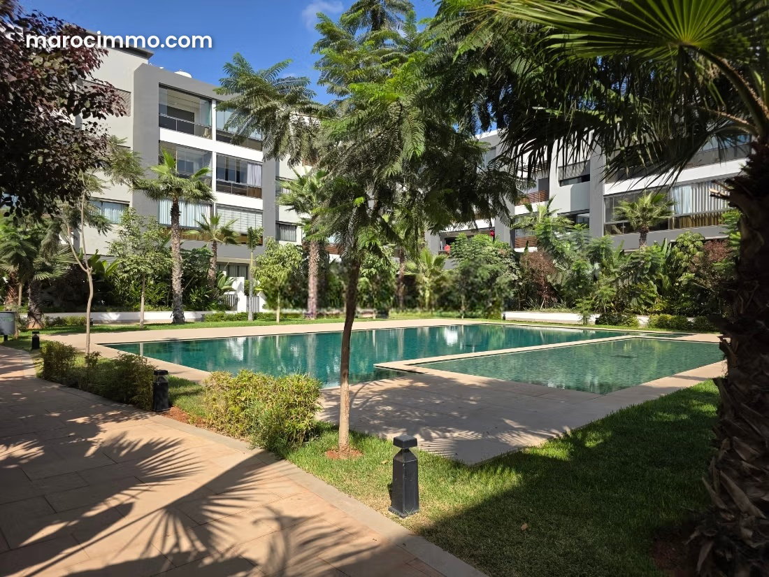 Appartement 188 m² avec piscine et jardin, Ville Verte Bouskoura — Bouskoura