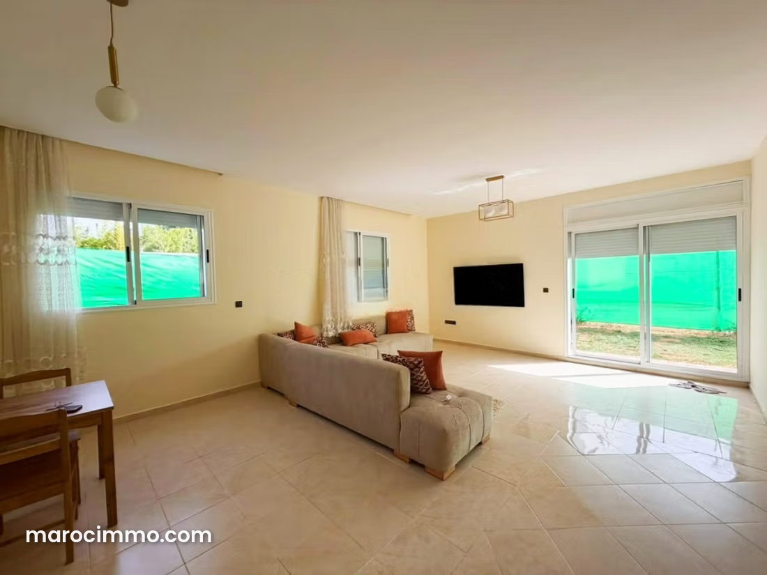 Furnished apartment with garden for rent in Andalousse, Temara — Temara