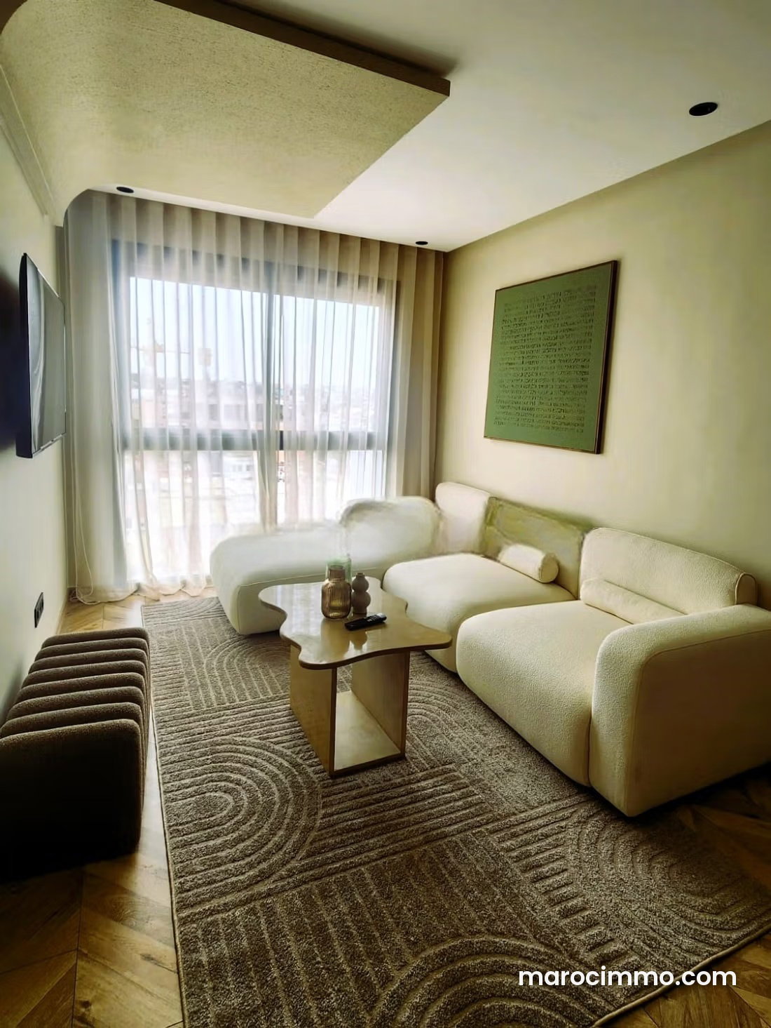 Furnished 46 sqm Studio, Top Floor, Hermitage Casablanca — Casablanca