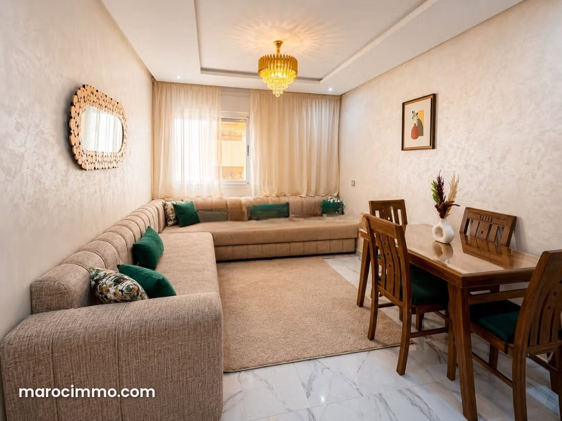Appartement meublé 110 m² à louer à Diour Jamaa Rabat — Rabat
