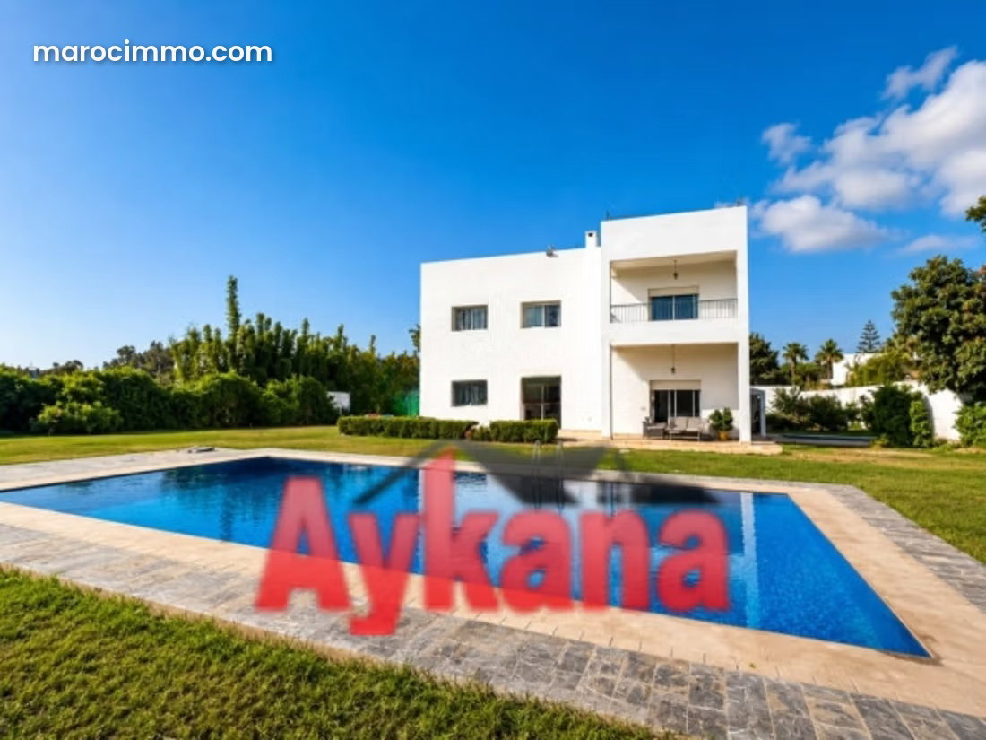 Maison meublée avec piscine et jardin, Harhoura, Temara — Temara