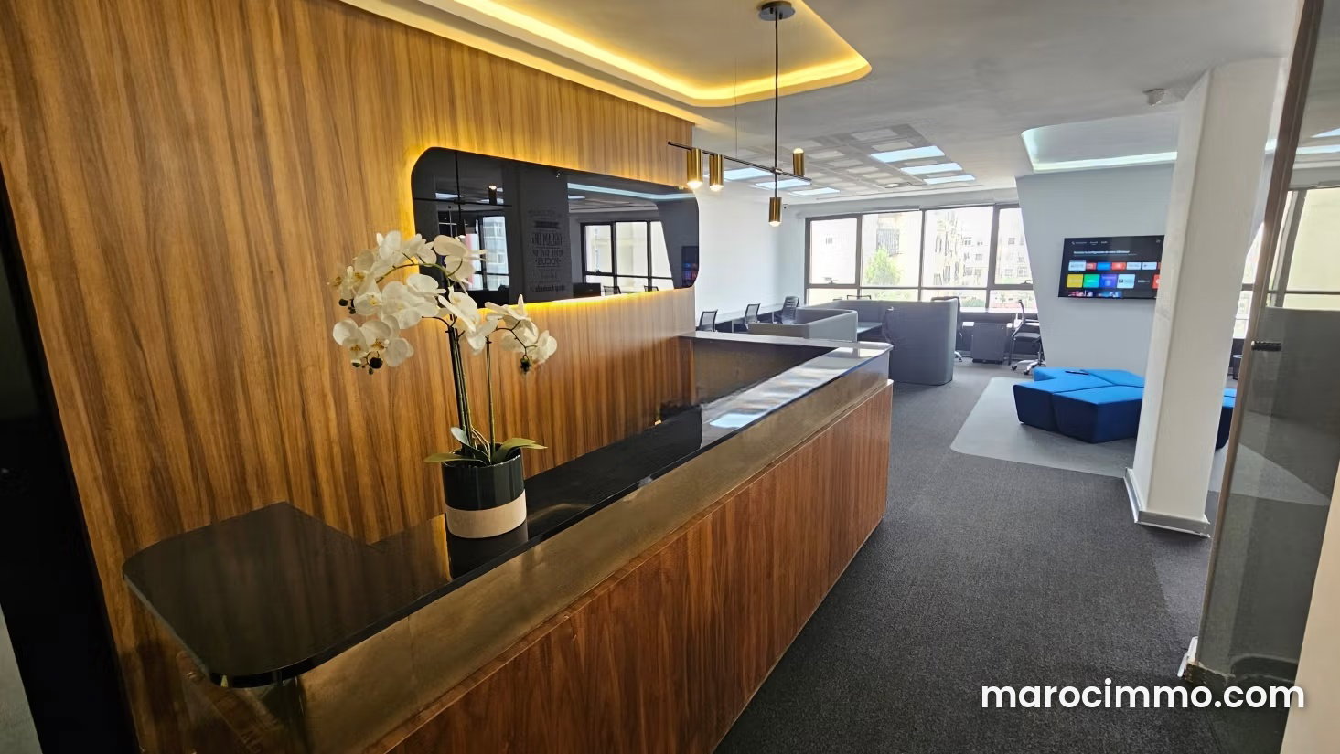 Bureau 120 m² à louer, Sidi Maarouf, Casablanca — Casablanca