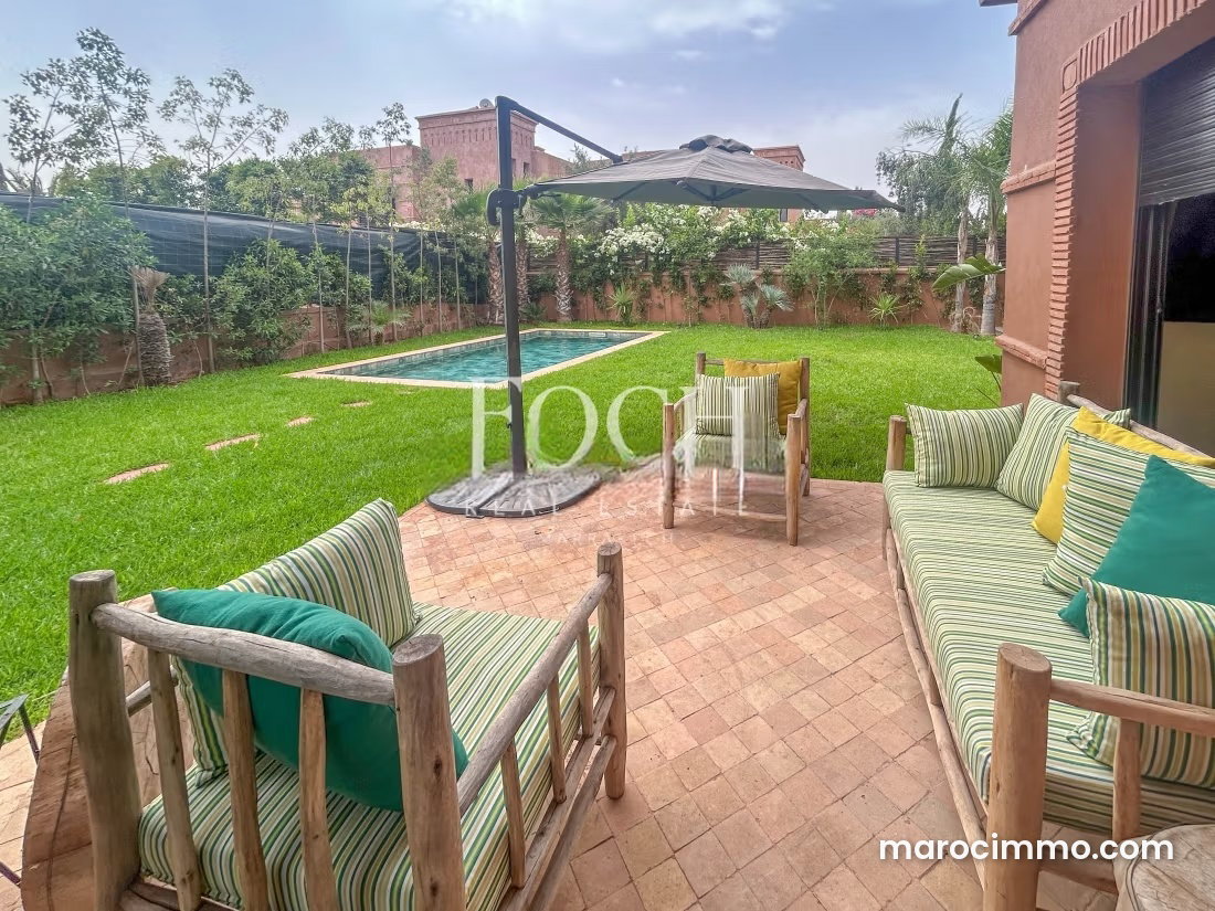 Villa meublée 330 m², piscine et jardin, Route de Fès, Marrakech — Marrakech