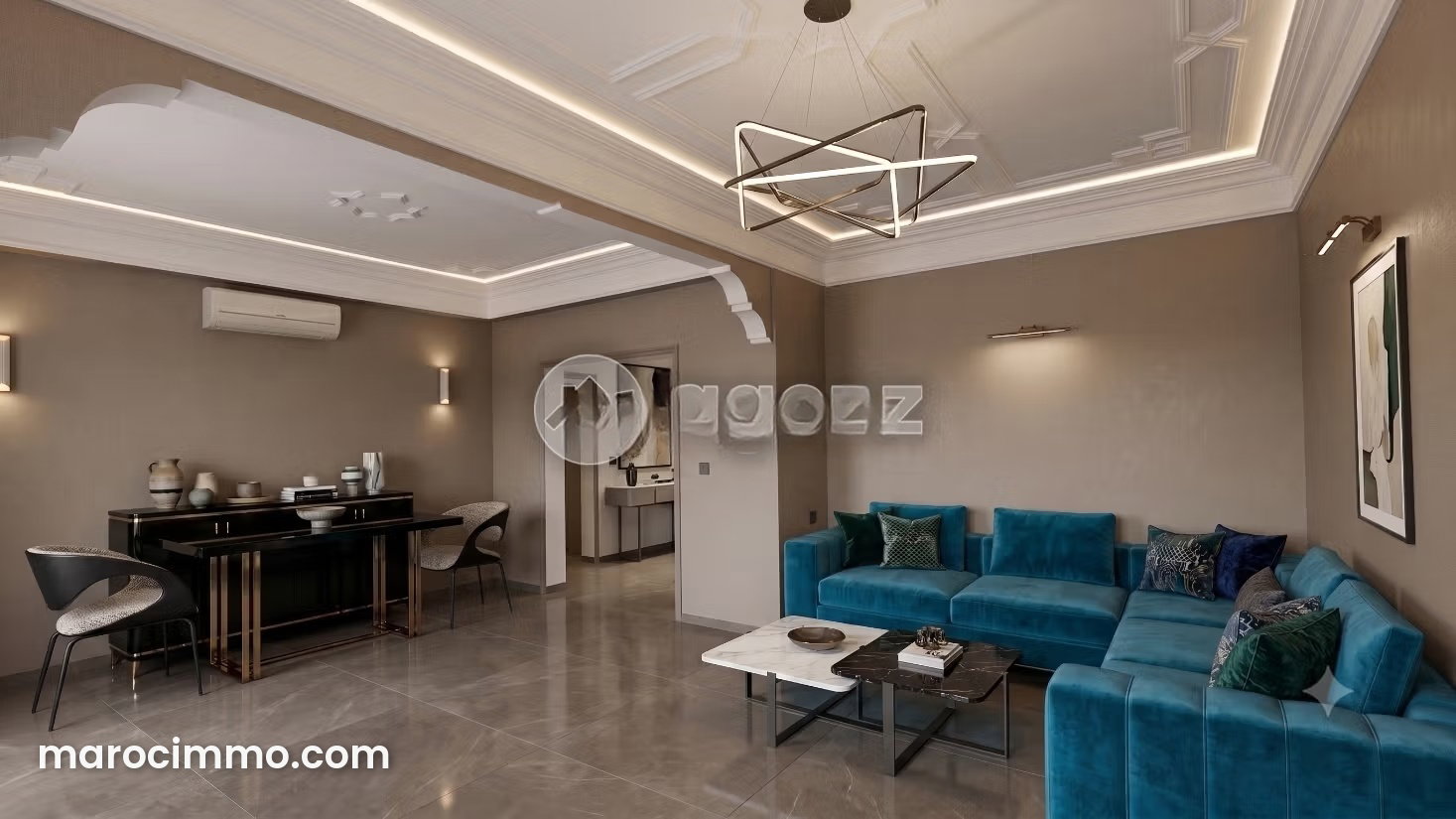 Appartement 117 m² à Amerchich, Marrakech, plein sud, ouest — مراكش
