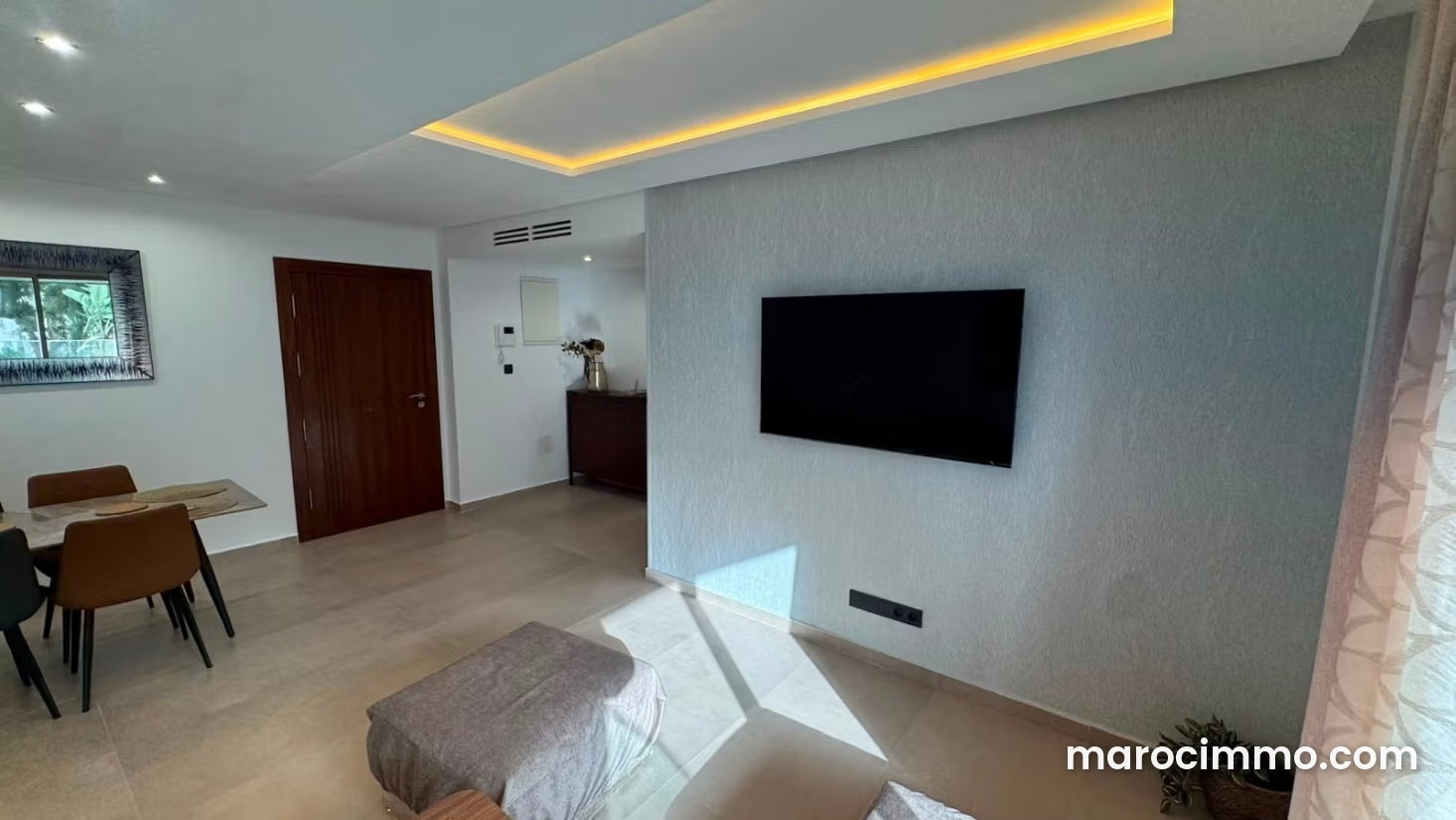 Appartement meublé avec vue sur mer à Sania, Tanger, à louer — طنجة