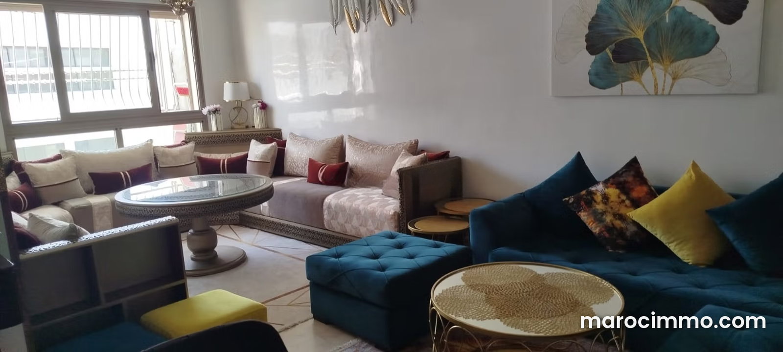 Appartement meublé avec terrasse sud à La Gironde, Casablanca — الدار البيضاء