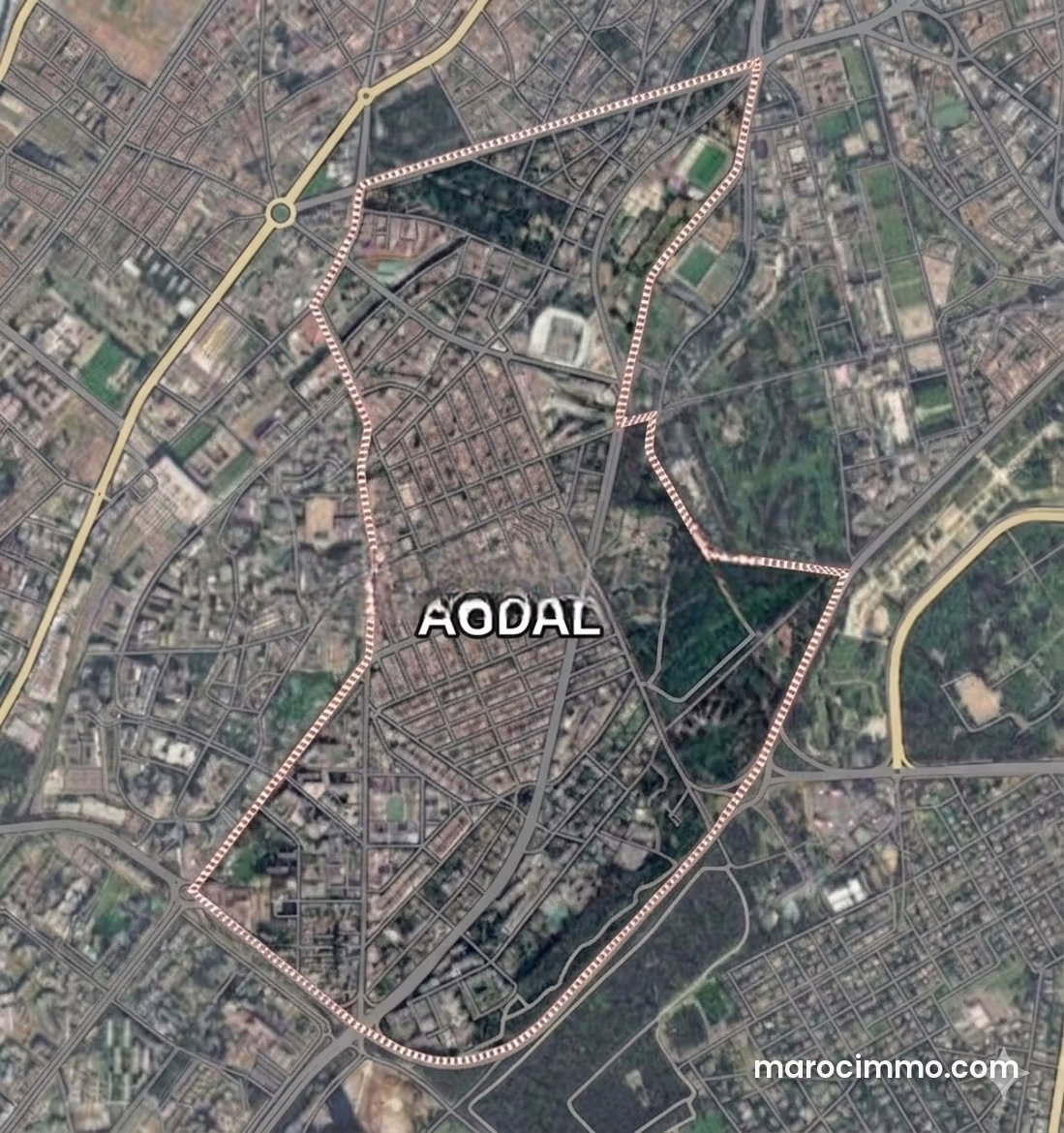 Terrain commercial 475 m² à vendre à l'Agdal Rabat — الرباط