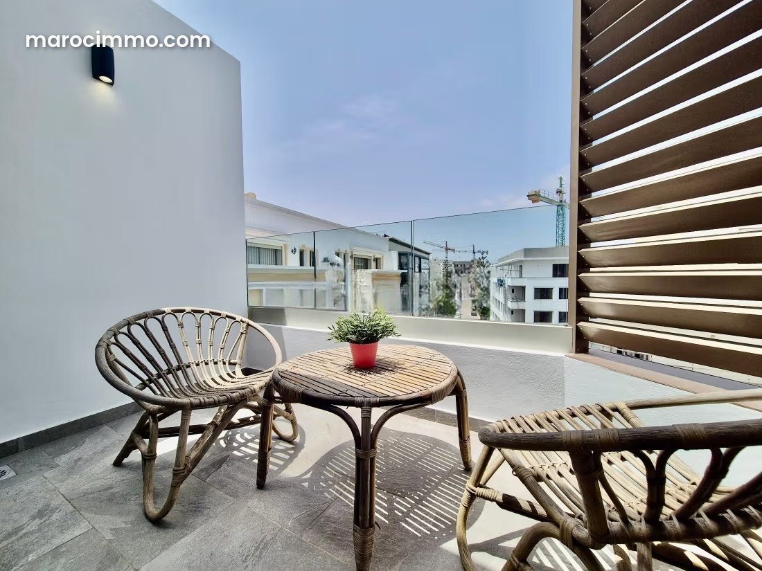 Furnished apartment with terrace in Ferme Bretonne, Casablanca — Casablanca