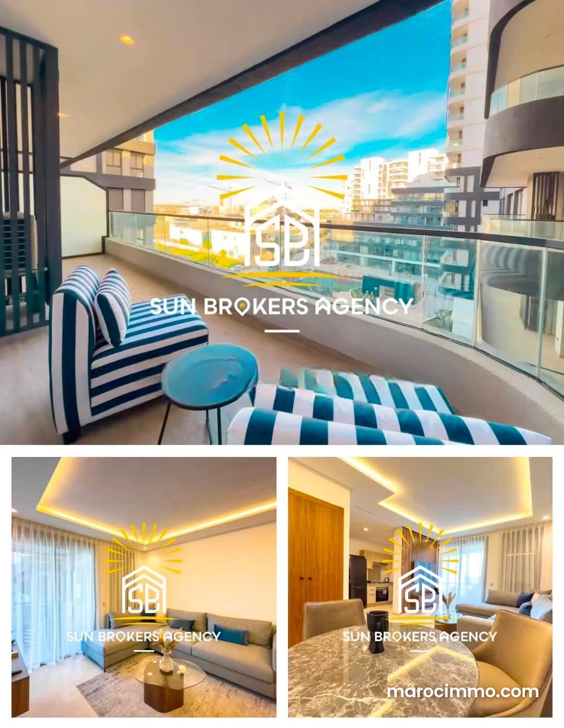 Appartement meublé avec terrasse à Casablanca Finance City — Casablanca