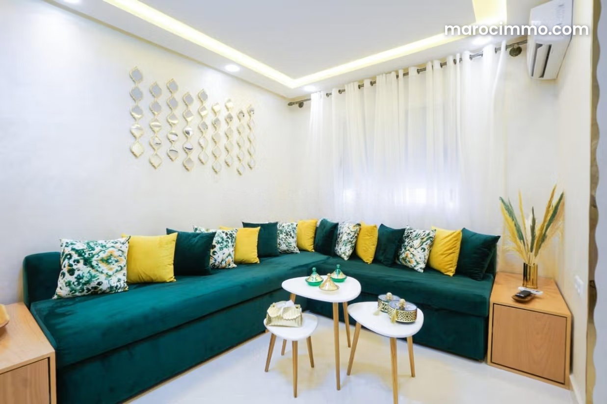 Furnished apartment with terrace for rent in Tanja Balia, Tangier — Tangier