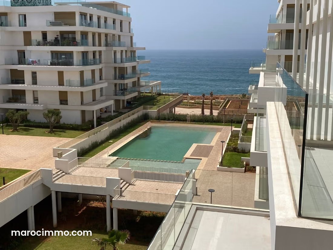 Appartement vue mer à louer à Yacoub El Mansour, Rabat — Rabat