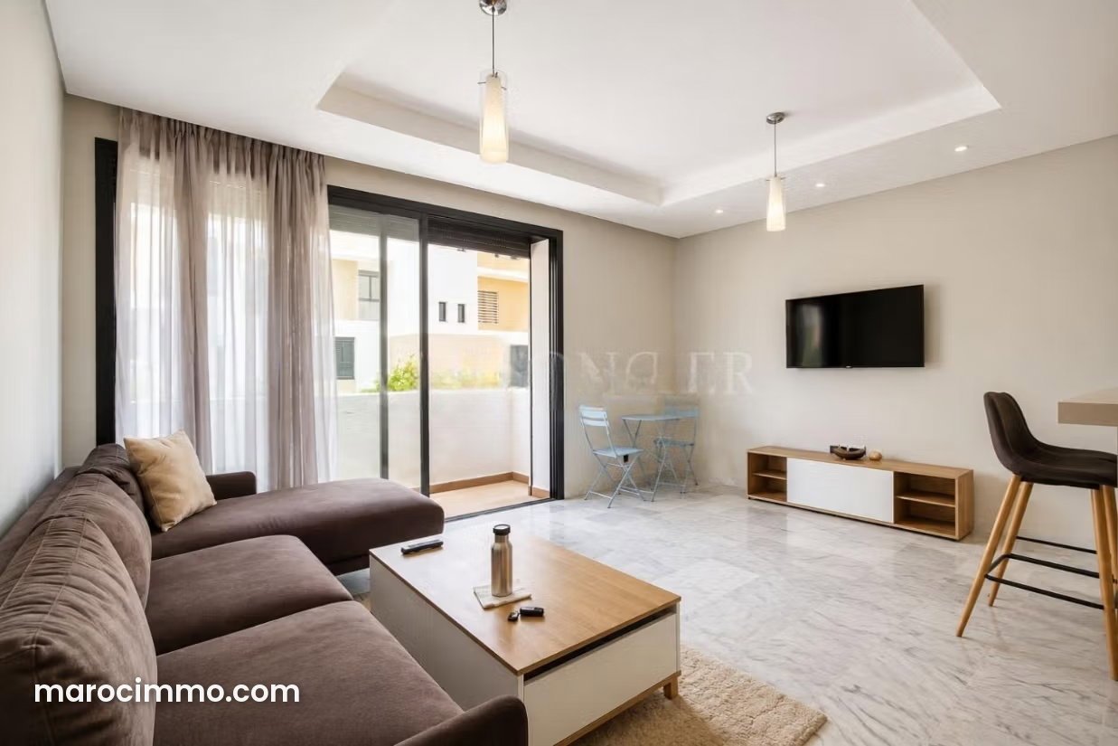 Appartement meublé haut standing à louer à Bouskoura centre — Bouskoura