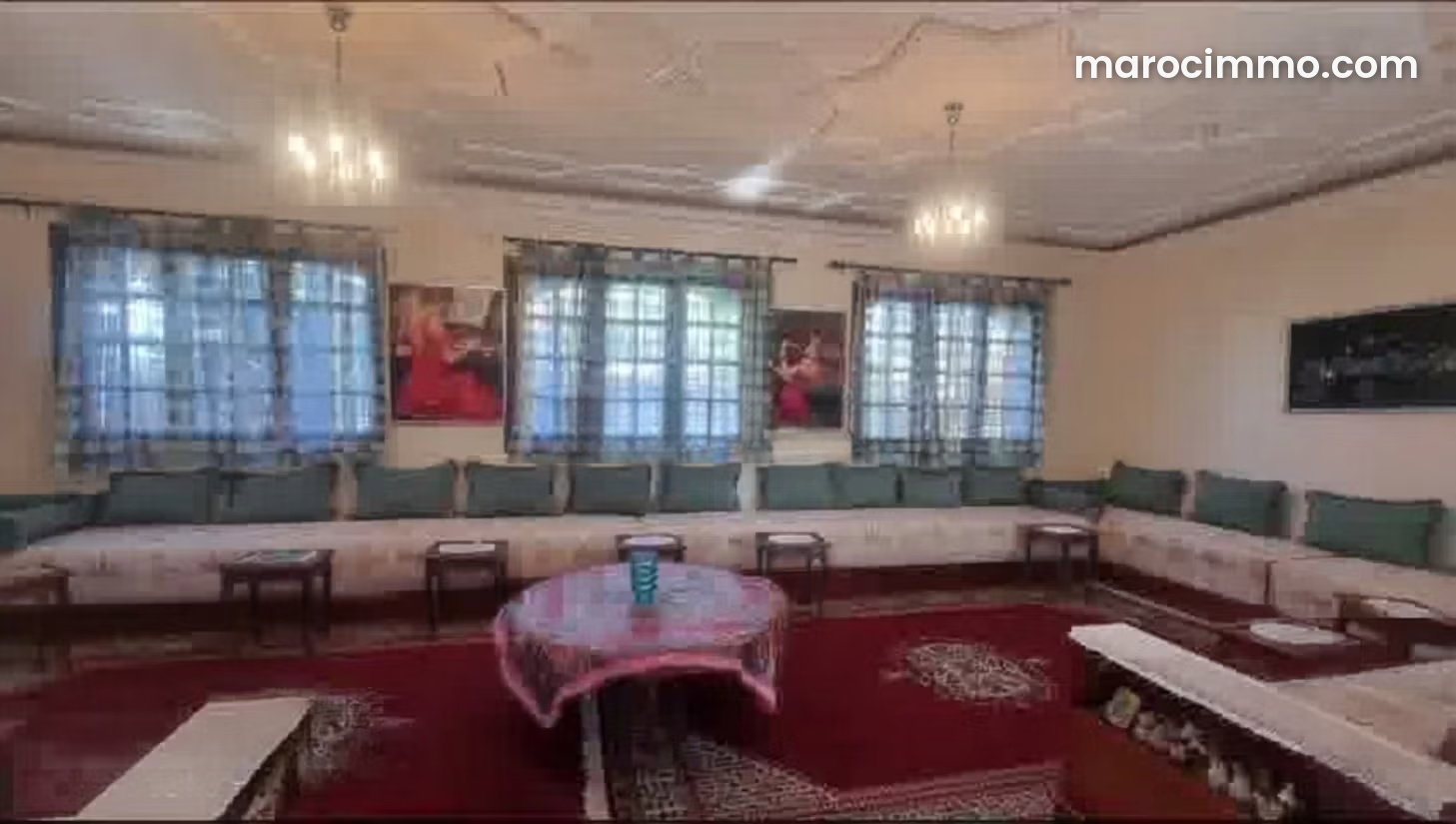 Villa de charme à Mers Sultan, Casablanca, jardin et cheminée — Casablanca