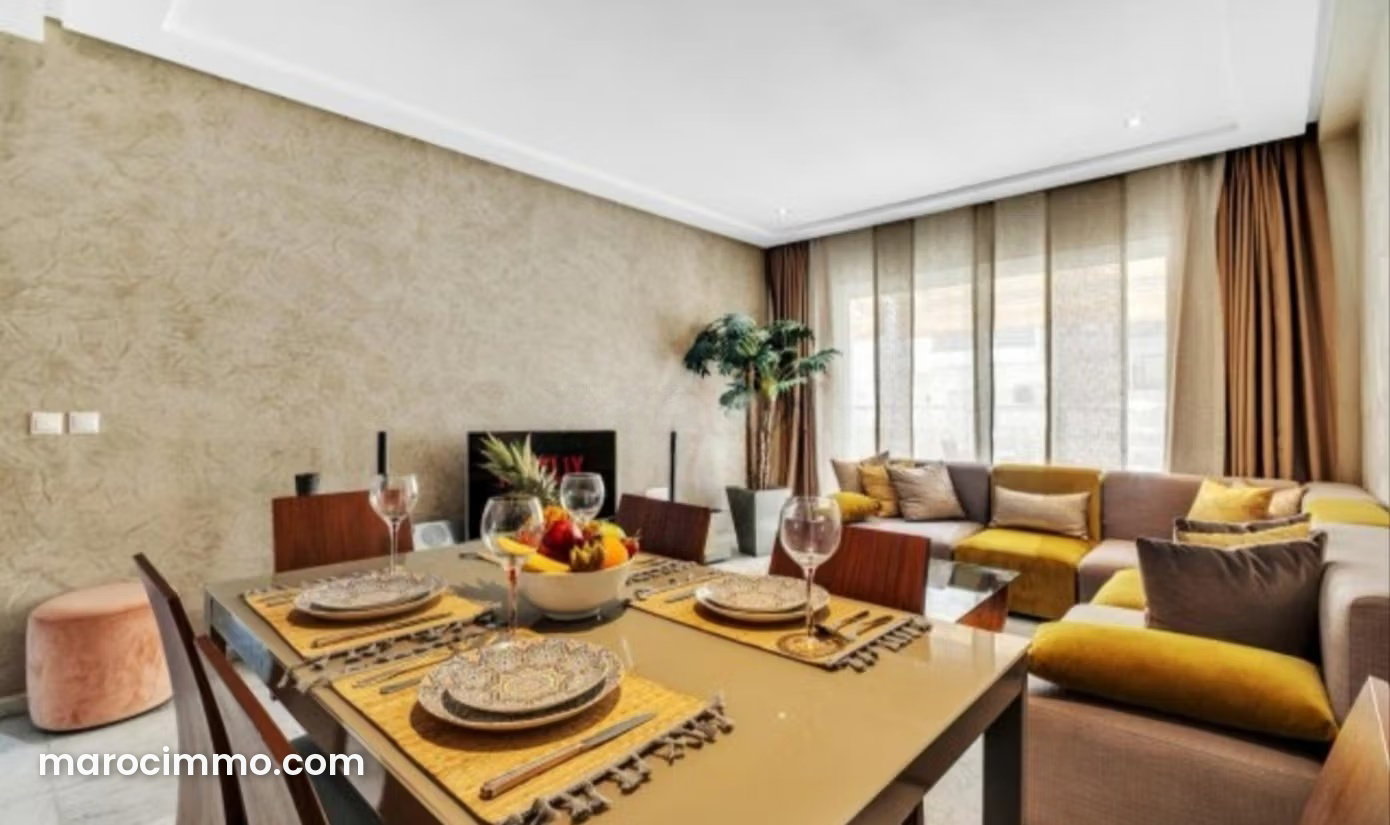 Appartement lumineux avec terrasse à louer à Racine Casablanca — Casablanca