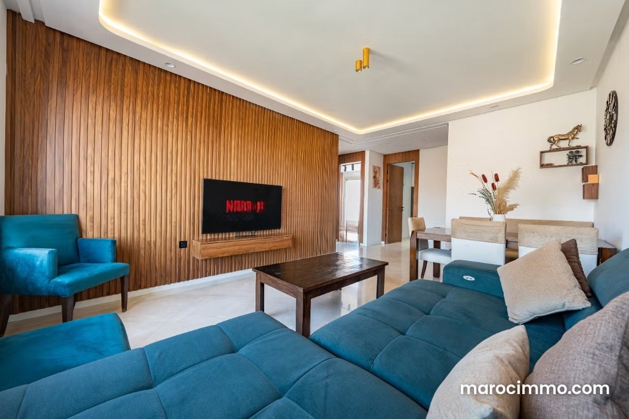 Furnished top-floor apartment for rent, Gueliz, Marrakech — Marrakesh