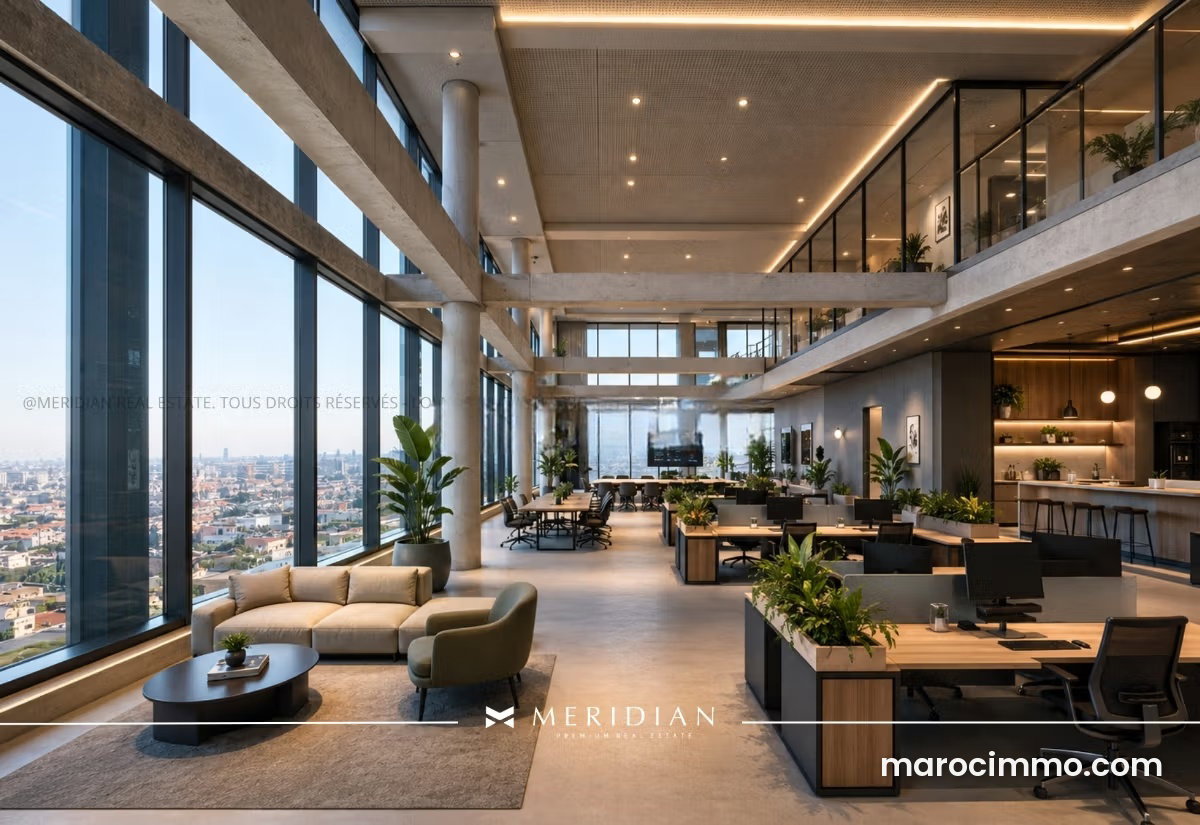 مكتب عصري للكراء في Casablanca Finance City — الدار البيضاء